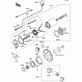 Схема вузла: Starter motor для Kawasaki VN750 VN750 Twin