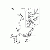 Схема вузла: Передній гальмівний циліндр Kawasaki EX250 Ninja 250