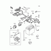 Схема вузла: Електроустаткування для Kawasaki ZR1100 ZRX1100-II