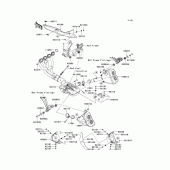 Схема узла: Выхлопная система (s) для Kawasaki ZX1000 Z1000SX
