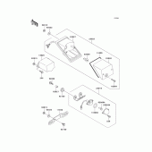 Схема вузла: Taillight(s) для Kawasaki KLE500