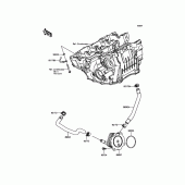 Схема узла: Масляный охладитель для Kawasaki ZX1000 Ninja ZX-10RR