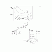 Схема вузла: Сидіння для Kawasaki EX500 GPZ500S