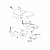 Схема вузла: Сидіння для Kawasaki ZR250 Balius-II