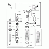 Схема вузла: Амортизатори для Kawasaki KX450 KX450F
