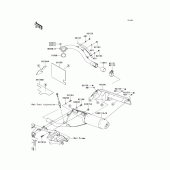 Схема узла: Выхлопная система (s) для Kawasaki KLX250 KLX250