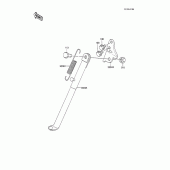 Схема узла: Stand(s) для Kawasaki KX100