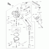 Схема вузла: Карбюратор для Kawasaki KLX110 KLX110