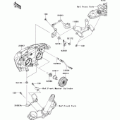 Схема узла: Headlight(s) для Kawasaki ZR800 Z800 ABS