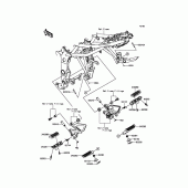 Схема вузла: Підніжки для Kawasaki BX250 NINJA 250SL ABS