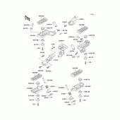 Схема вузла: Підніжки для Kawasaki ZG1000 Concours