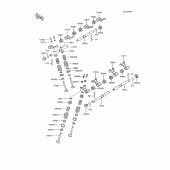 Схема узла: Клапан(ы) для Kawasaki ZX600 GPX600R