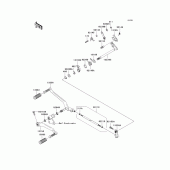 Схема вузла: Gear change mechanism(a1) для Kawasaki VN2000 Vulcan 2000