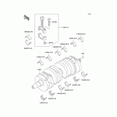 Схема вузла: Колінчастий вал для Kawasaki ZX600 Ninja ZX-6