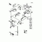 Схема вузла: Замок запалювання для Kawasaki EN400 Vulcan 400