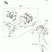 Схема вузла: Air duct для Kawasaki ZX636 Ninja ZX-6R ABS