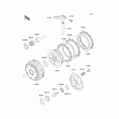 Схема узла: Сцепление для Kawasaki ZR750 ZR-7