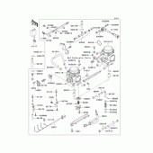 Схема вузла: Карбюратор для Kawasaki EJ650 W650