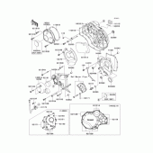 Схема вузла: Кришка двигуна для Kawasaki ZR1200 ZRX1200 DAEG