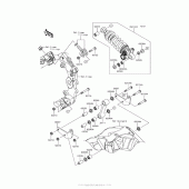 Схема узла: Подвеска/задний амортизатор для Kawasaki ZX1000 Ninja ZX-10R