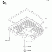 Схема вузла: Oil pan для Kawasaki ZX636 Ninja ZX-6R