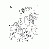 Схема вузла: Кришка двигуна (s) для Kawasaki ZX750 Ninja ZX-7R
