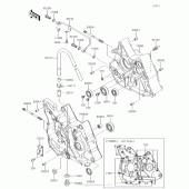 Схема вузла: Картер двигуна для Kawasaki KLX110 KLX110