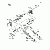 Схема узла: Задний маятник для Kawasaki ER650 Z650 ABS