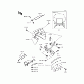 Схема узла: Облицовочные элементы для Kawasaki KL650 KLR650