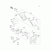 Схема узла: Taillight(s) для Kawasaki KLE500