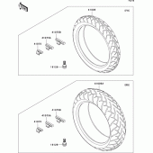 Схема узла: Шины для Kawasaki ZX1000 Ninja ZX-10R