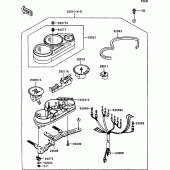 Схема узла: Meter для Kawasaki ZX1100 ZZ-R1100