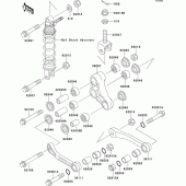 Схема узла: Подвеска для Kawasaki ZX400 ZXR400