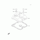 Схема узла: Клапанная крышка для Kawasaki KLX400 KLX400R