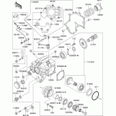 Схема вузла: Front bevel gear(1/3) для Kawasaki VN1500 VN1500 Mean Streak