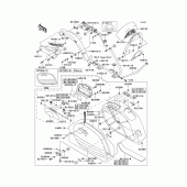 Схема вузла: Кофри для Kawasaki VN1600 Vulcan 1600 Nomad