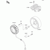 Схема вузла: Генератор для Kawasaki ZR750 Zephyr