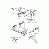 Схема вузла: Вихлопна система для Kawasaki ZX636 Ninja ZX-6R ABS