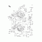 Схема узла: Картер двигателя (1/2) для Kawasaki ZX1200 ZZR1200
