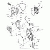 Схема вузла: Engine Cover(S) для Kawasaki ZX1000 Ninja 1000 ABS