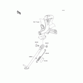 Схема вузла: Підставка для Kawasaki EX400 Ninja 400R