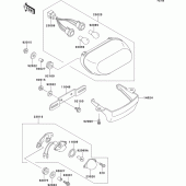 Схема вузла: Taillight(s) для Kawasaki ZX600 ZZ-R600