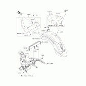 Схема узла: Сиденье (jkbvnt60aaa014811-) для Kawasaki VN1600 VN1600 Classic