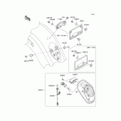 Схема узла: Taillight(s) для Kawasaki VN2000 Vulcan 2000 Classic LT