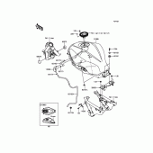 Схема вузла: Паливний бак для Kawasaki EX300 Ninja 300 ABS