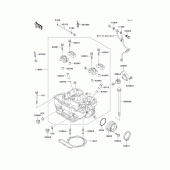 Схема вузла: Головка циліндра для Kawasaki KL650 KLR650