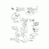 Схема вузла: Інформаційні наклейки для Kawasaki VN1700 Vulcan 1700 Voyager Custom ABS