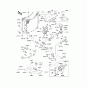 Схема узла: Радиатор (1/2) для Kawasaki ZX750 Ninja ZX-7R