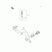 Схема узла: Лапка тормоза для Kawasaki KX250/ KX252 KX250