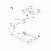 Схема узла: Переключатель передач для Kawasaki ZR750 Z750